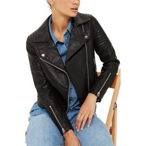 Topshop Faux Leather Jacket
